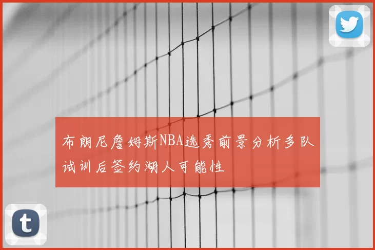 布朗尼詹姆斯NBA选秀前景分析多队试训后签约湖人可能性